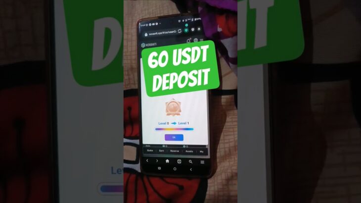 Treasure nft me 60 usdt deposit kar I’d active kiya.Treasure nft में 60 usdt डालने पर।