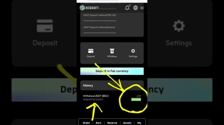 TreasureNFT Nova NFT New update withdrawal