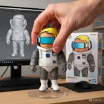 Turned my Coinstronauts NFT into a physical-style figure with @Vidu_AI, then Grok brought it to life