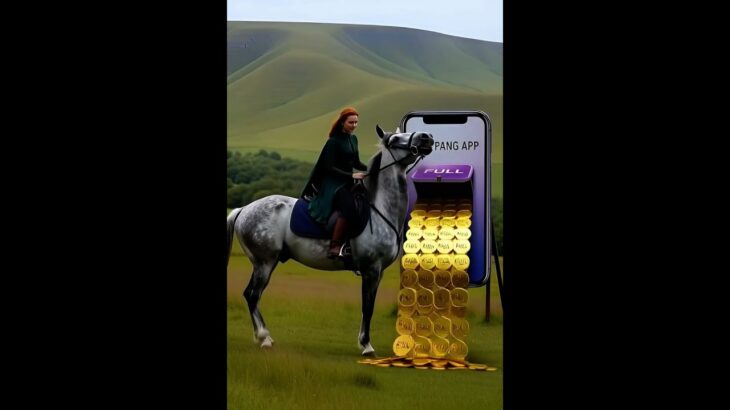 a woman who rides a horse and shoots a bow #nft #full #full pang #full art #app #mining coin