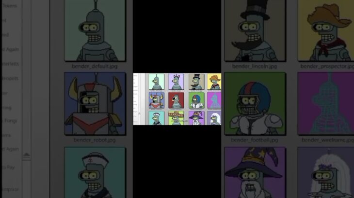 #futurama #series #graças #nft #robot #desenho #diferente