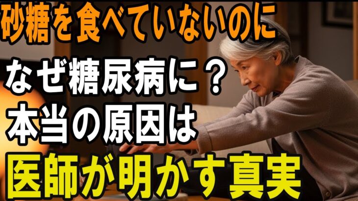 砂糖を食べていなくても糖尿病になる本当の理由！医師が明かす糖尿病の真実