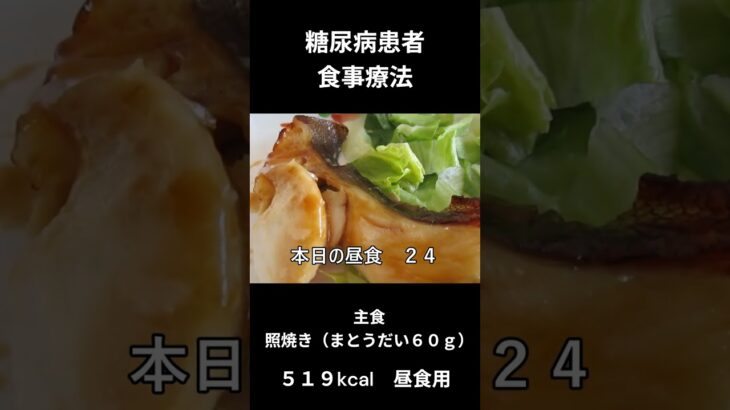 糖尿病患者の食事療法、昼食用、照焼き（まとうだい６０ｇ）
