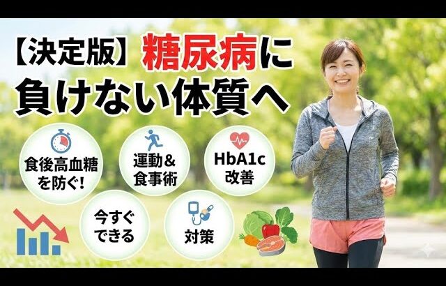 【決定版】糖尿病に負けない体質へ
