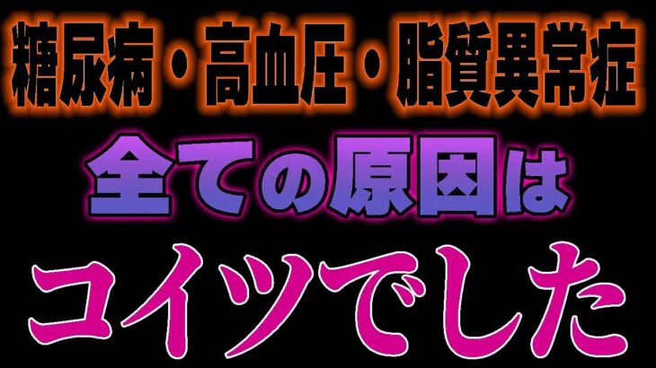 ※なぜ医者は教えてくれなかった？糖尿病、高血圧、脂質異常症を作り出す真犯人は全部コレでした…。【ゆっくり解説】