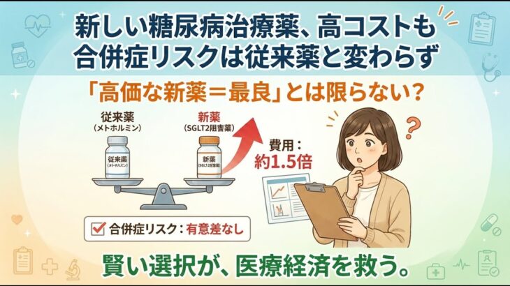 糖尿病治療薬対決：新しい薬は本当に優れているのか？