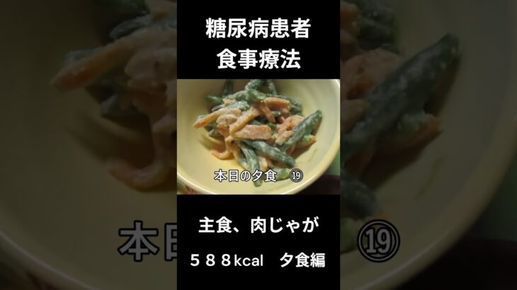 糖尿病患者食事療法、主食、肉じゃが（豚肉）