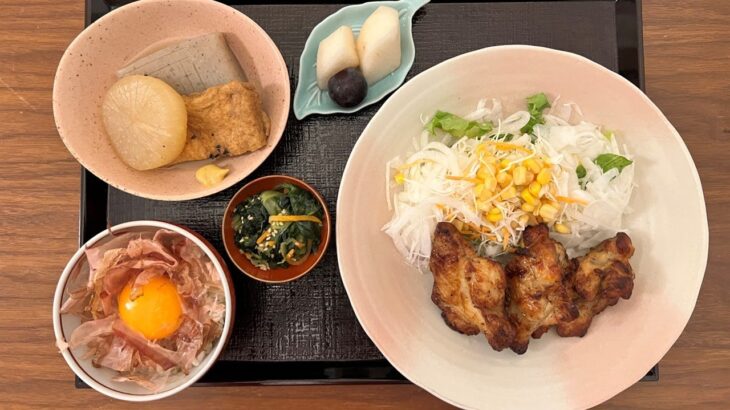 あぶりチキン&花かつおの卵かけご飯。糖尿病診断直後、効果があった運動