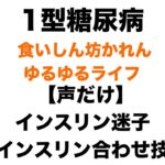 【１型糖尿病】遅い時間にこっそり　最近ちょっと効きが悪くてインスリン迷子