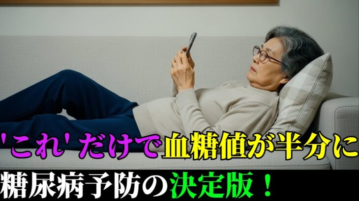 🍞「これ」だけで血糖値が半分に？糖尿病予防の決定版！
