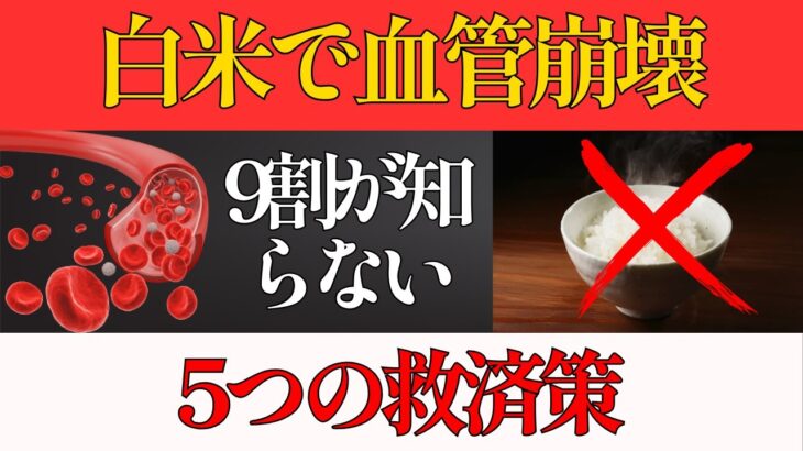 【警告】白米で血管崩壊!?｜糖尿病でも食べられる五つの裏技｜渡辺医師｜予防医学｜健康長寿