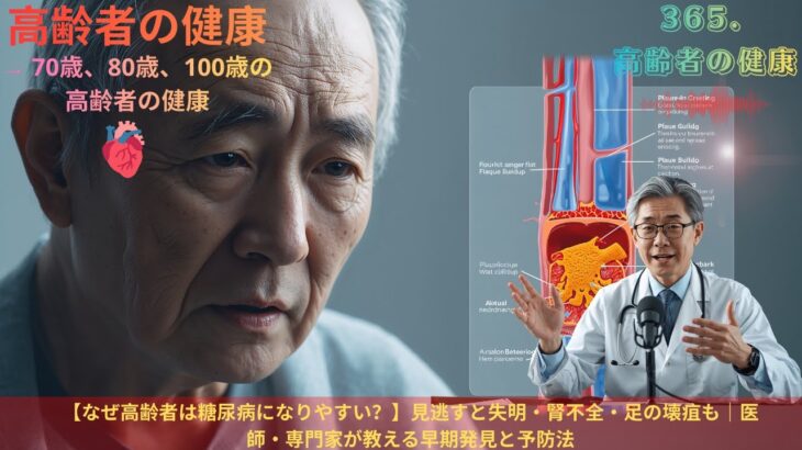 【なぜ高齢者は糖尿病になりやすい？】見逃すと失明・腎不全・足の壊疽も｜医師・専門家が教える早期発見と予防法