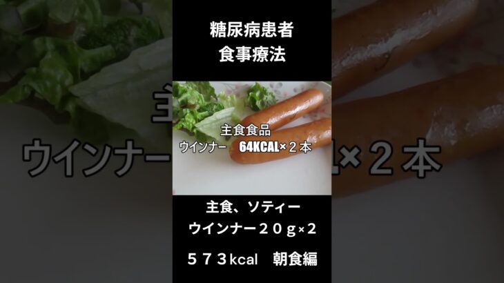 糖尿病患者の食事療法、主食、ソティ（ウインナー×２本）