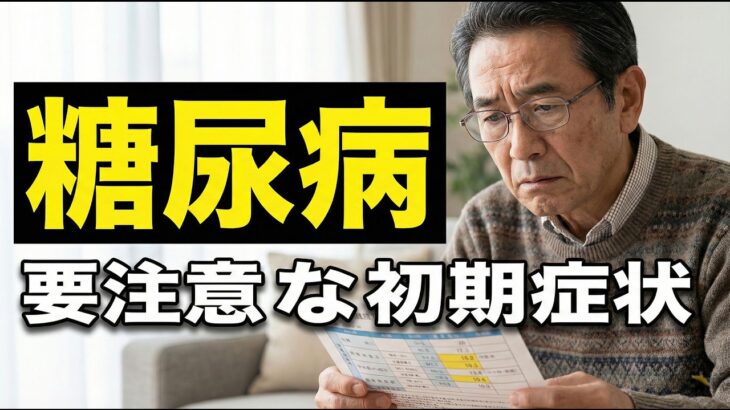 【糖尿病】絶対放置してはいけない初期症状５選