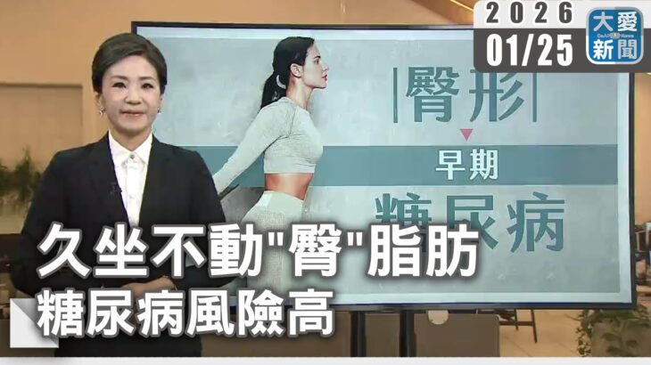 久坐不動”臀”脂肪 糖尿病風險高｜#大愛新聞 #臀大肌 #運動不足