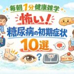 毎朝１分健康雑学：怖い！糖尿病の初期症状 １０選