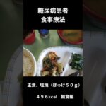 糖尿病の食事療法、朝食編　塩焼き（ほっけ４０ｇ）