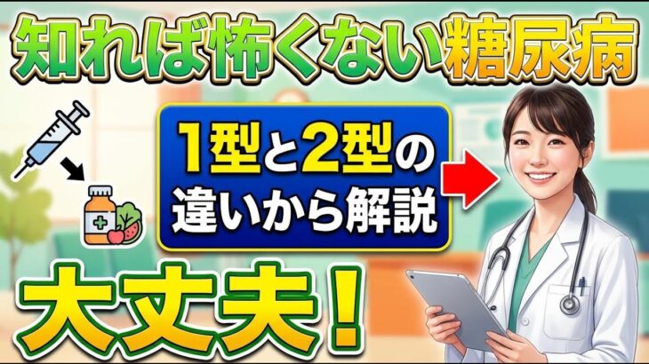 知れば怖くない糖尿病～１型と２型の違いから解説～