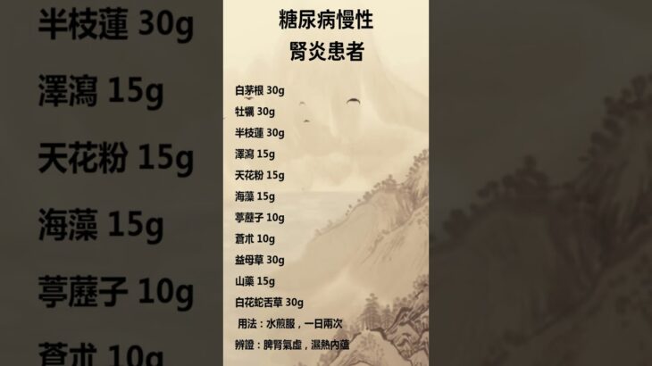 糖尿病慢性腎炎患者