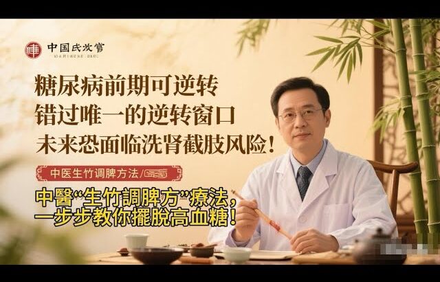 糖尿病前期可逆轉，錯過唯一的“逆轉窗口”，未來恐面臨洗腎截肢風險！中醫“生竹調脾方”療法，一步步教你擺脫高血糖！                     #健康养生 #中醫養生 #飲食調理 #健康食譜