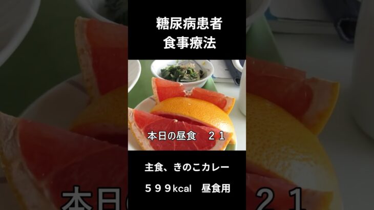 糖尿病患者食事療法、昼食用、主食（きのこカレー）