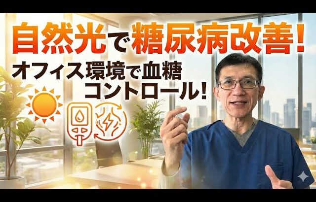 【糖尿病】窓が大きくて自然光が注ぎ込む明るいオフィスで仕事をしていると、糖尿病の予防とか治療になるかもしれないという話。