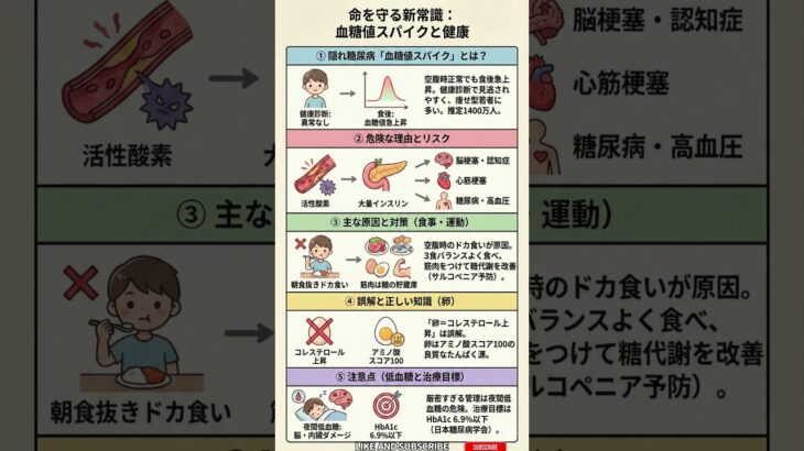 【10秒で健康】隠れ糖尿病 健康診断A判定でも危険？「血糖値スパイク」の正体と命を守る食事法