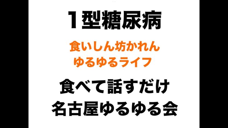 【１型糖尿病】【ただ集まって食べて話すだけ】名古屋ゆるゆる会、17回目でした