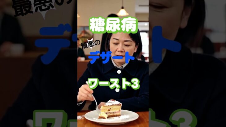 【一位は甘くない物⁉】糖尿病最悪のデザートワースト3 #健康 #雑学 #高齢者 #知恵 #医学 #ファッション