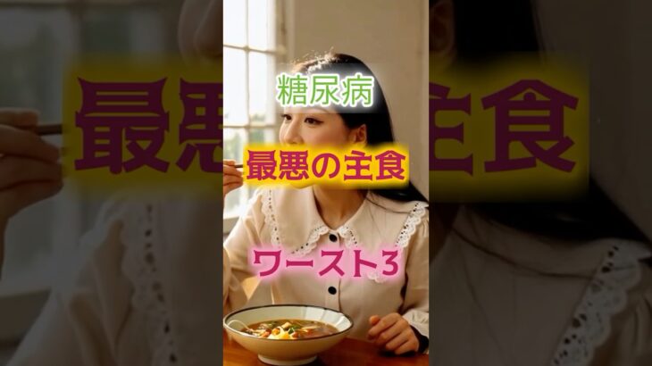 【一位は大好物のもの⁉】糖尿病、最悪の主食ワースト3 #健康 #雑学 #高齢者 #知恵 #医学 #ファッション