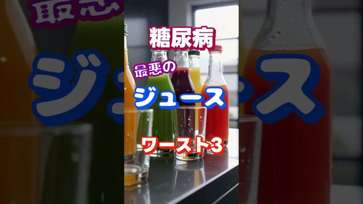 【一位は甘くない⁉】糖尿病最悪のジュースワースト3 #健康 #雑学 #高齢者 #知恵 #医学 #ファッション