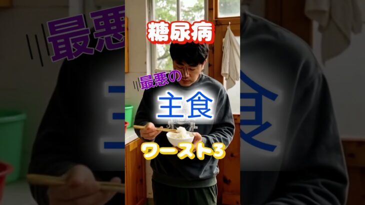 【一位は毎日食べている⁉】糖尿病最悪の主食ワースト3 #健康 #雑学 #高齢者 #知恵 #医学 #ファッション