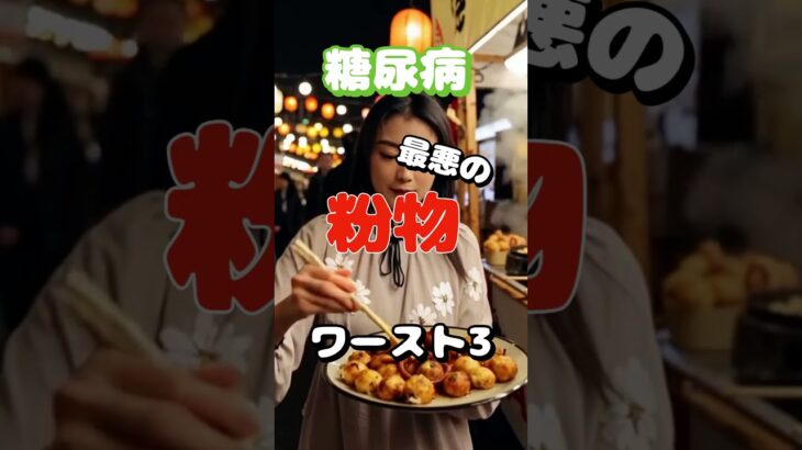 【一位は辞められないアレ⁉】糖尿病最悪の粉物ワースト3 #健康 #雑学 #高齢者 #知恵 #医学 #ファッション