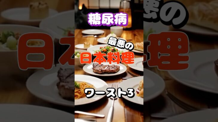 【一位は良く食べるアレ⁉】糖尿病最悪の日本料理ワースト3 #健康 #雑学 #高齢者 #知恵 #医学 #ファッション