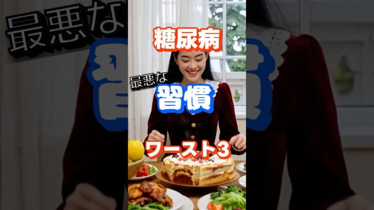 【一位はまさかのアレ⁉】糖尿病最悪な習慣ワースト3 #健康 #雑学 #高齢者 #知恵 #医学 #ファッション