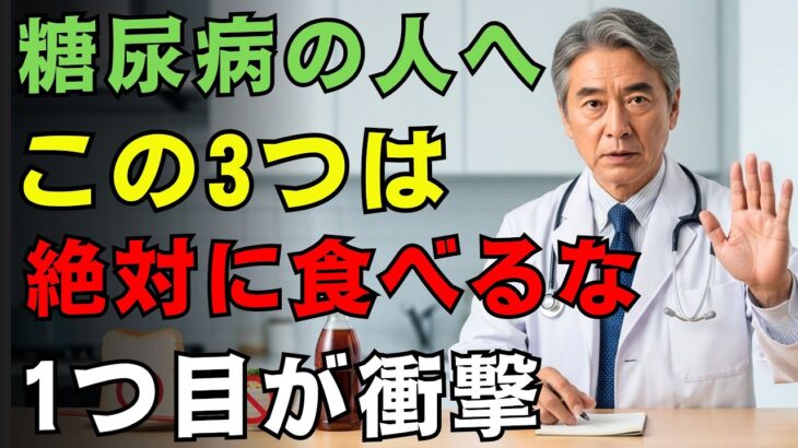 【高齢者は要注意】糖尿病の人が今すぐ控えるべき3つ！最後がいちばん危ない