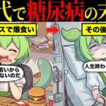 30代で糖尿病になるとどんな生活になるのか？【ずんだもん&ゆっくり解説】