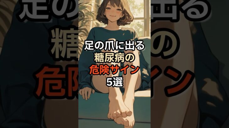 足の爪に出る糖尿病の危険サイン5選 #血糖値 #健康 #雑学
