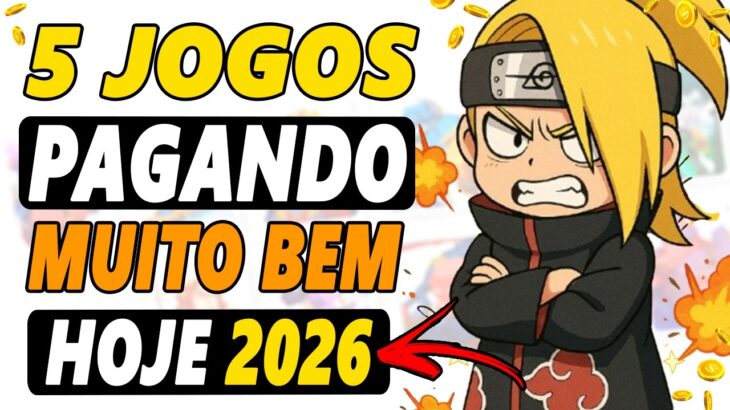 5 JOGOS PAGANDO HOJE! Como GANHAR DINHEIRO em 2026 FEVEREIRO (PC e CELULAR)