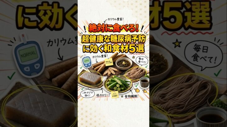 絶対に食べろ！糖尿病予防に効く和食材5選#shorts