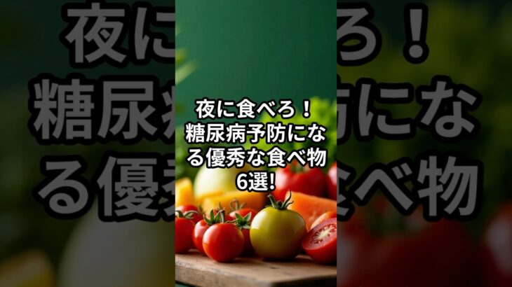 夜に食べろ！糖尿病予防になる優秀な食べ物6選!  #健康雑学 #雑学 #健康情報 #ライフハック