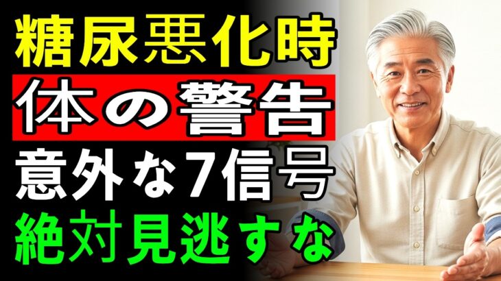60代以上は要注意！3つ当てはまれば危険…糖尿病悪化前に出る怖すぎる初期サイン7選【現役内科医】