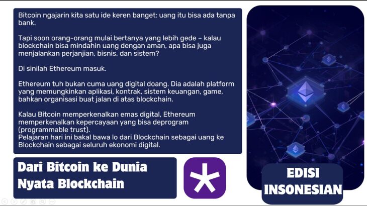 🔥 Ethereum Dijelaskan Mudah! Smart Contract, DeFi & NFT untuk Pemula (2026)
