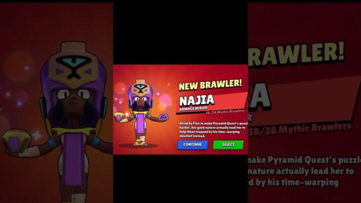 FIRST LOOK NEW BRAWLER NAJIA 🥰 #brawlstars #brawlin #gaming #nft #gamingvideos
