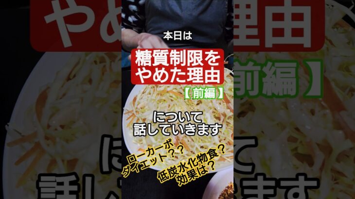 【糖尿病】糖質制限をやめた理由を話すわ　#糖尿病 #糖質制限 #炭水化物 #食事制限 #合併症 #食事 #血糖値 #ダイエット #HbA1c #ローカーボ