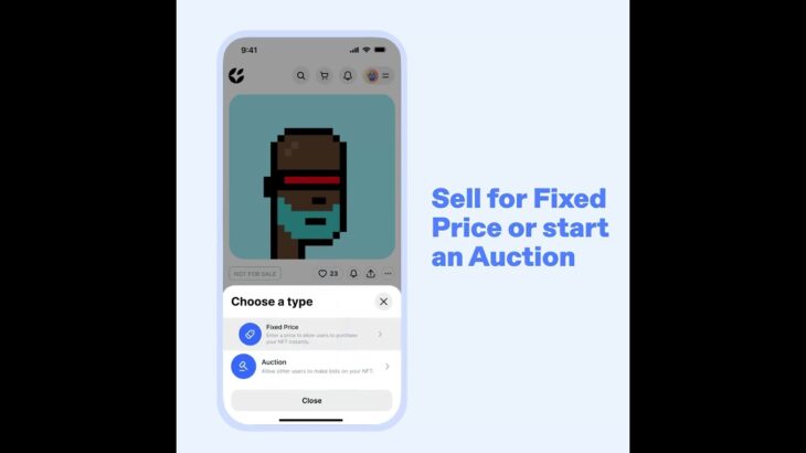 How to put an NFT up for sale?