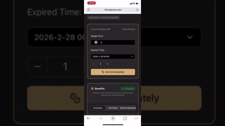 How to sell NFTs on KARMA NFT free trading platform?
