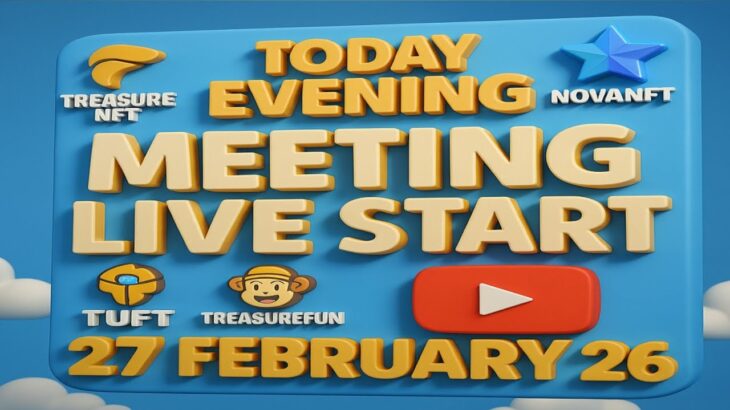 LIVE: TREASURE NFT MEETING | LATEST UPDATES AND INFORMATION | WITHDRAWAL UPDATE NOVANFT