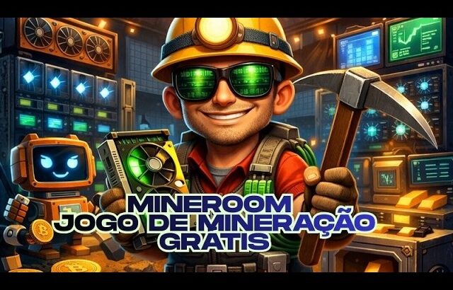 MINEROOM – JOGO DE MINERAÇÃO DE CRIPTOMOEDAS GRATIS – NFT GAME FREE CRYPTO MINING PLAY TO EARN