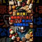 【要注意⚠️】糖尿病の人ほど信じてる…実はNGな健康食品5選#糖尿病#血糖値対策#健康食品の落とし穴#血糖値スパイク#食事改善#生活習慣病予防